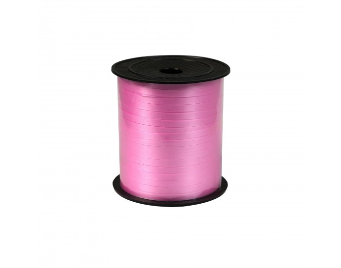 Лента-панделка, гланц, 0.5 cm, 200 m, розова