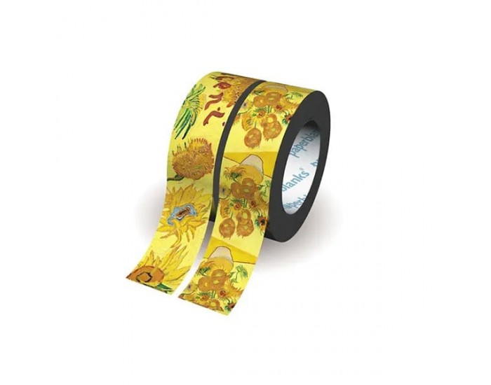 Paperblanks Тиксо Van Gogh Sunflowers, декоративно, 10 m, 2 броя