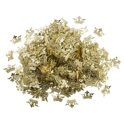 Корони за декорация Junior, 8 mm, 14 g, златисти - Материали за декорация