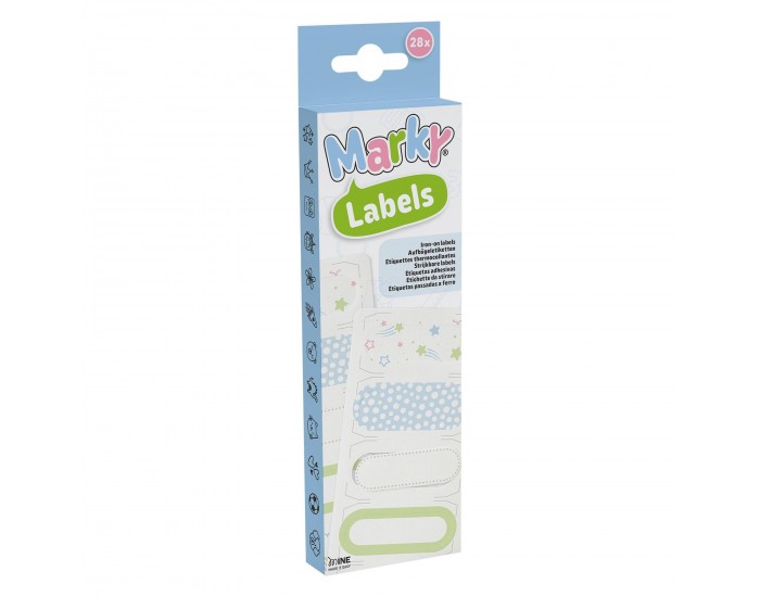 Етикети Marky, за гладене, цветни, 7 дизайна по 4 броя
