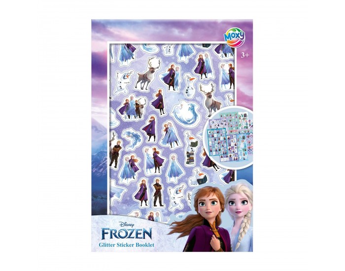 Moxy Книжка със стикери Frozen, А5