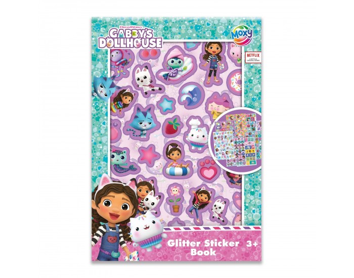 Moxy Книжка със стикери Gabby's Dollhouse, А5
