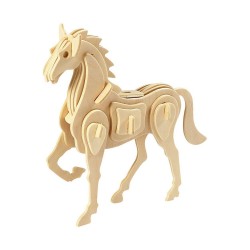 Creativ Company 3D Кон, за сглобяване и декорация, дървен, 18 х 4.5 х 16 cm - Creativ Company
