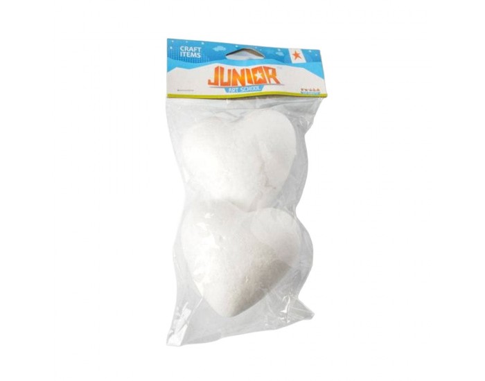 Сърце от стиропор Junior, 85 mm, 2 броя