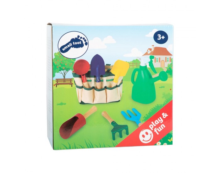 Small Foot Чанта с градинарски принадлежности, 8 части