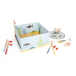 Small Foot Игра Риболов - Приятели, дървена, 30 х 30 х 15 cm - Детски Играчки