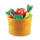 Learning Resources Комплект зеленчуци, в кошница, пластмасови