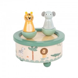 Small Foot Музикална кутия Сафари, 12 х 12 х 12 см - Изкуство и забавление