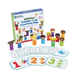 Learning Resources Комплект с карти и фигурки на деца, с числата от 1 до 10, за броене - Детски Играчки