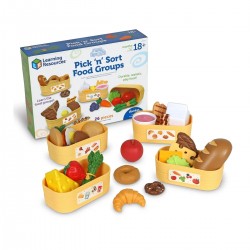 Learning Resources Комплект за сортиране - Групи храни, 22 части - Детски Играчки