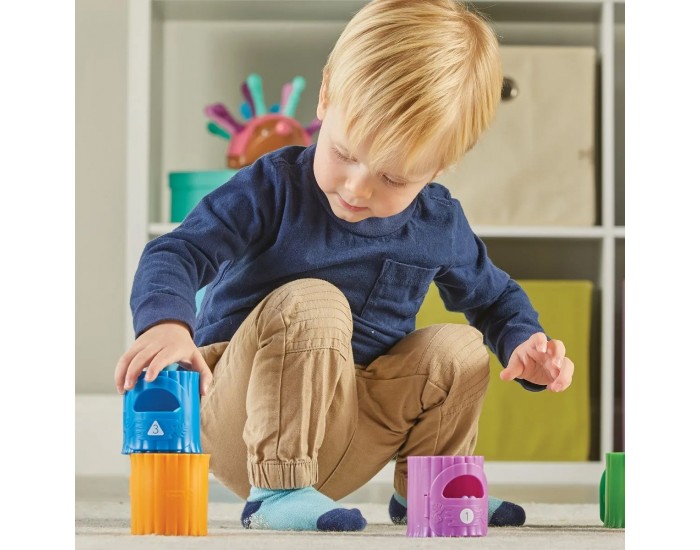 Learning Resources Диви животни с къщички, за сортиране и броене