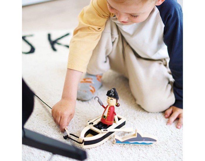 Small Foot Пиратски кукли, дървени, 6 броя