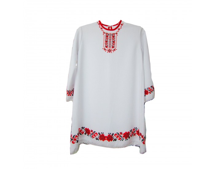 Риза, за носия, с печат, къса, дамска, 12 г