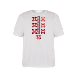 Тениска с фолклорни мотиви, с къс ръкав, детска, модел 2, възраст 12 години - Изкуство и забавление