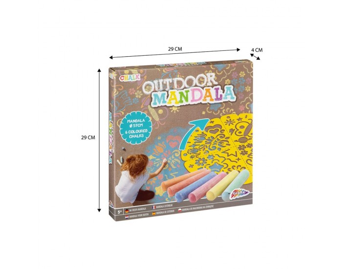 Moxy Мандала, външна, 57 cm, с 6 тебешира