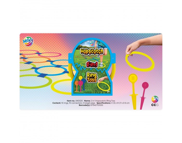 Moxy Игра 2 в 1, хвърляне в цел и дама