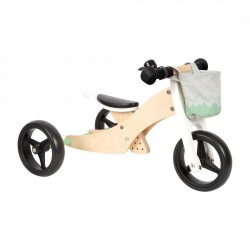 Small Foot Велосипед-триколка, 4 в 1, дървен, 64 х 42 х 37 cm - Изкуство и забавление