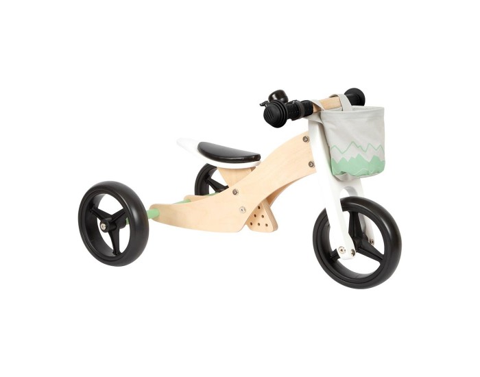 Small Foot Велосипед-триколка, 4 в 1, дървен, 64 х 42 х 37 cm