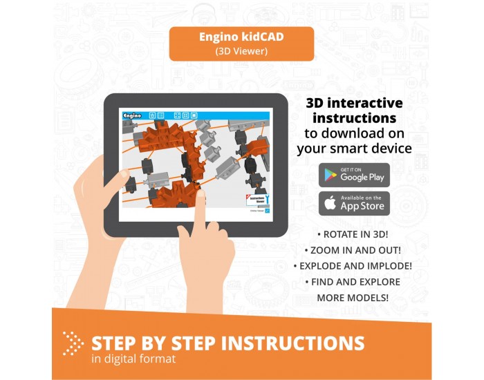 Комплект Engino Education Robotics Pro ERP - Роботика, 3 сензора