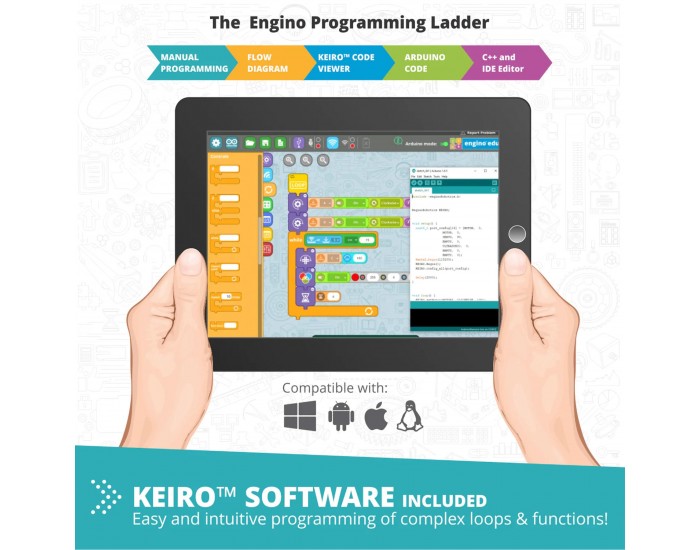 Комплект Engino Education Robotics Produino - Роботика, 3 сензора