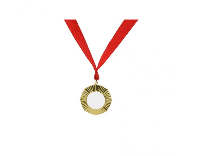 BESTSUB Медал, за сублимация, с лента, диаметър 60 mm, златен