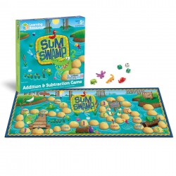 Learning Resources Игра за събиране и изваждане - математическо блато - Детска стая