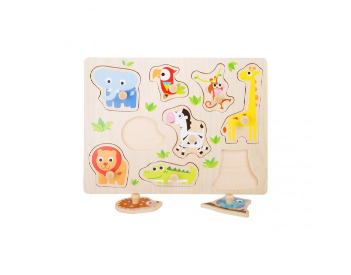 Small Foot Пъзел Животни от зоопарка, за вгнездяване, 9 части