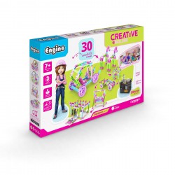 Engino Конструктор Creative Builder, 30 модела за момичета - Детска стая