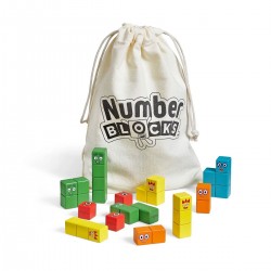 Learning Resources Конструктор Numberblocks, с дървени кубчета в торбичка - Детска стая