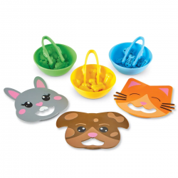 Learning Resources Игра за фина моторика - Храни приятелите - Детска стая