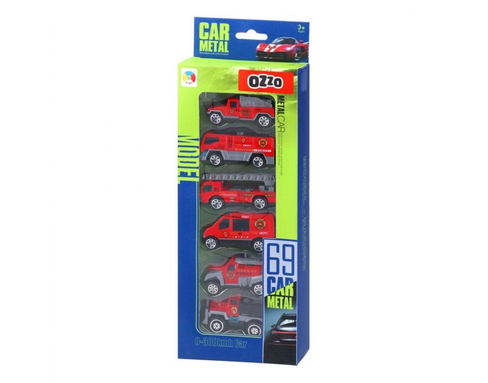 Комплект колички Ozzo 002, метални, 6 броя