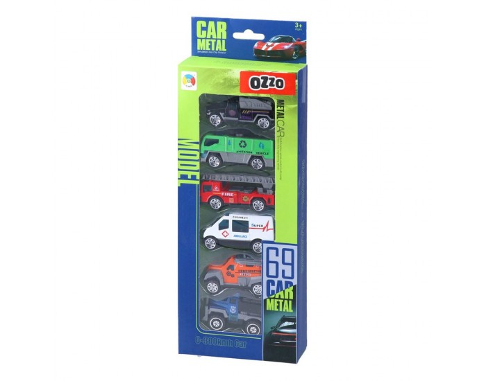 Комплект колички Ozzo 005, метални, 6 броя