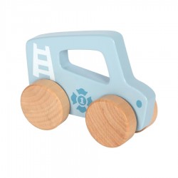Small Foot Количка за бутане, дървена, синя - Детски Играчки