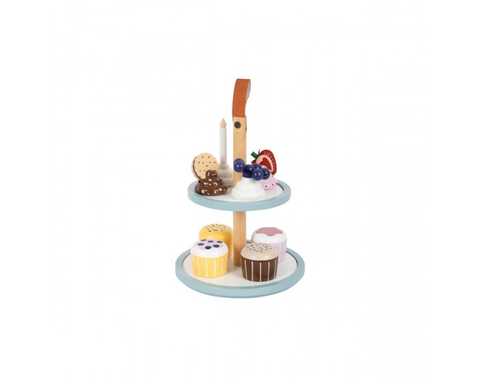 Small Foot Стойка за мъфини, дървена, 28 х 18 cm