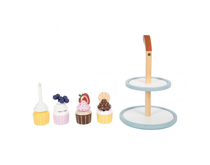 Small Foot Стойка за мъфини, дървена, 28 х 18 cm