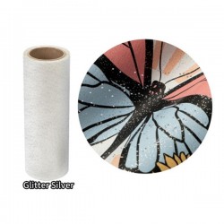 OtterPro Филм DTF, трансферен, 0.3 x 10 m, glitter silver - Otter Pro