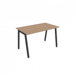 Бюро Narbutas Nova A, 1200 x 700 x 740 mm, меламин кехлибарен дъб, тъмносив метал, крак тип A - Narbutas