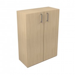 Стелаж Narbutas Nova Basic, 800 x 360 x 1092 mm, меламин избелен дъб, сива правоъгълна дръжка - Narbutas