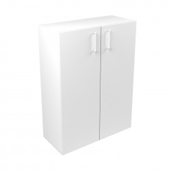 Стелаж Narbutas Nova Basic, 800 x 360 x 1092 mm, бял меламин, бяла правоъгълна дръжка - Narbutas