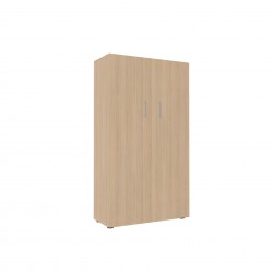Шкаф Narbutas Nova, 800 x 360 x 1444 mm, ПДЧ 18 mm, меламин избелен дъб, сива правоъгълна дръжка - Narbutas
