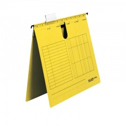 Falken Папка за картотека, L-образна, жълта, 5 броя - Falken