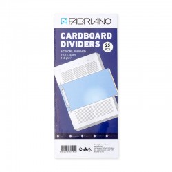 Fabriano Разделител, хоризонтален, картонен, 160 g/m2, 5 цвята, 25 броя - Fabriano