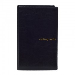 Panta Plast Визитник, с рингове, за 80 визитки, черен - Канцеларски материали