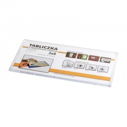 Panta Plast Информационна табела, самозалепваща, 102 x 222 mm - Panta Plast