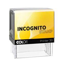 Colop Печат Incognito Printer 30, правоъгълен, 18 x 47 mm, черен - Канцеларски материали