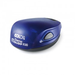 Colop Печат Stamp Mouse R 30, джобен, кръгъл, 30 mm, цвят индиго - Канцеларски материали