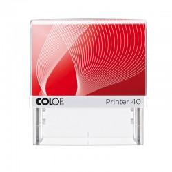 Colop Печат Printer 40, правоъгълен, 23 x 59 mm, син - Канцеларски материали