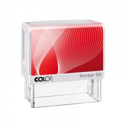 Colop Печат Printer 50, правоъгълен, 30 x 69 mm, син - Канцеларски материали