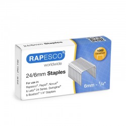 Rapesco Телчета за телбод, размер 24/6 mm, 1000 броя - Канцеларски материали