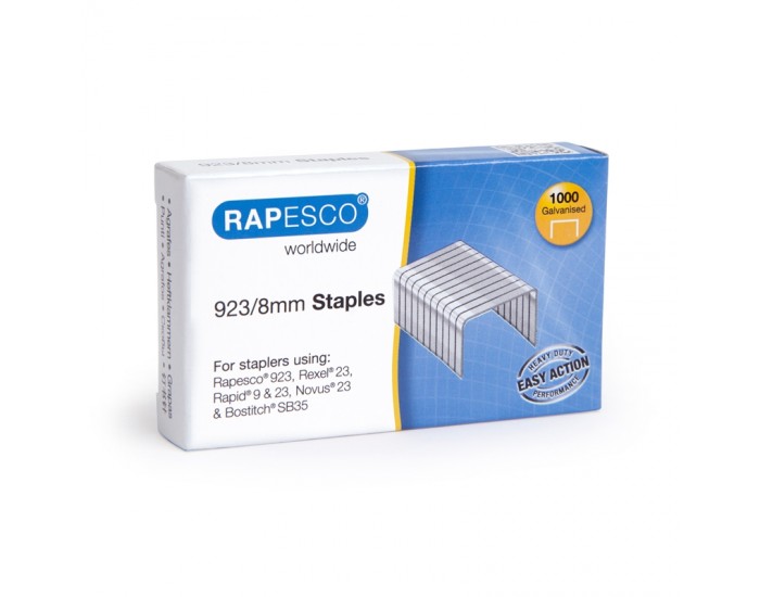 Rapesco Телчета за телбод, размер 23/8 mm, 1000 броя